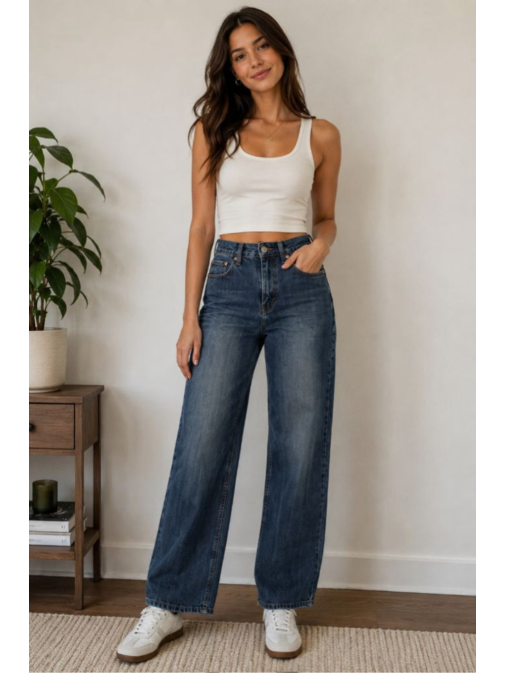168 Jeanswear Co Vtg Y2K Wide Leg High Rise Jeans Size 29